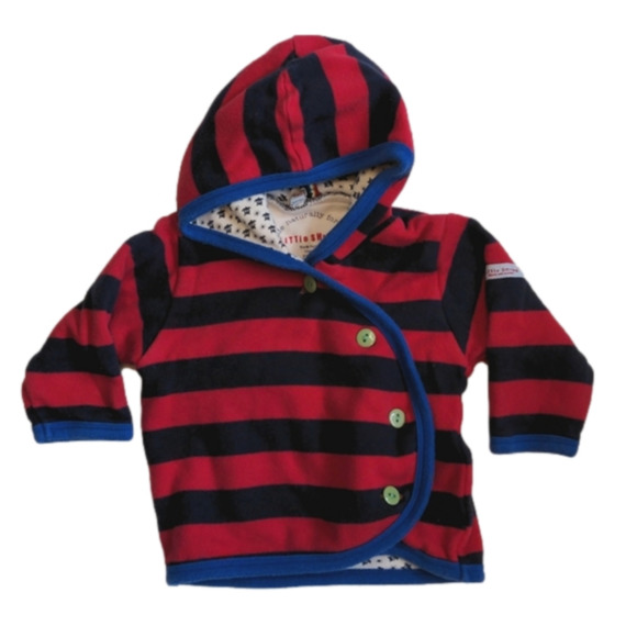 Little Shrimp Striped Infant Sweatshirt Hoodie Jacket * 3-6M - Picture 1 of 7